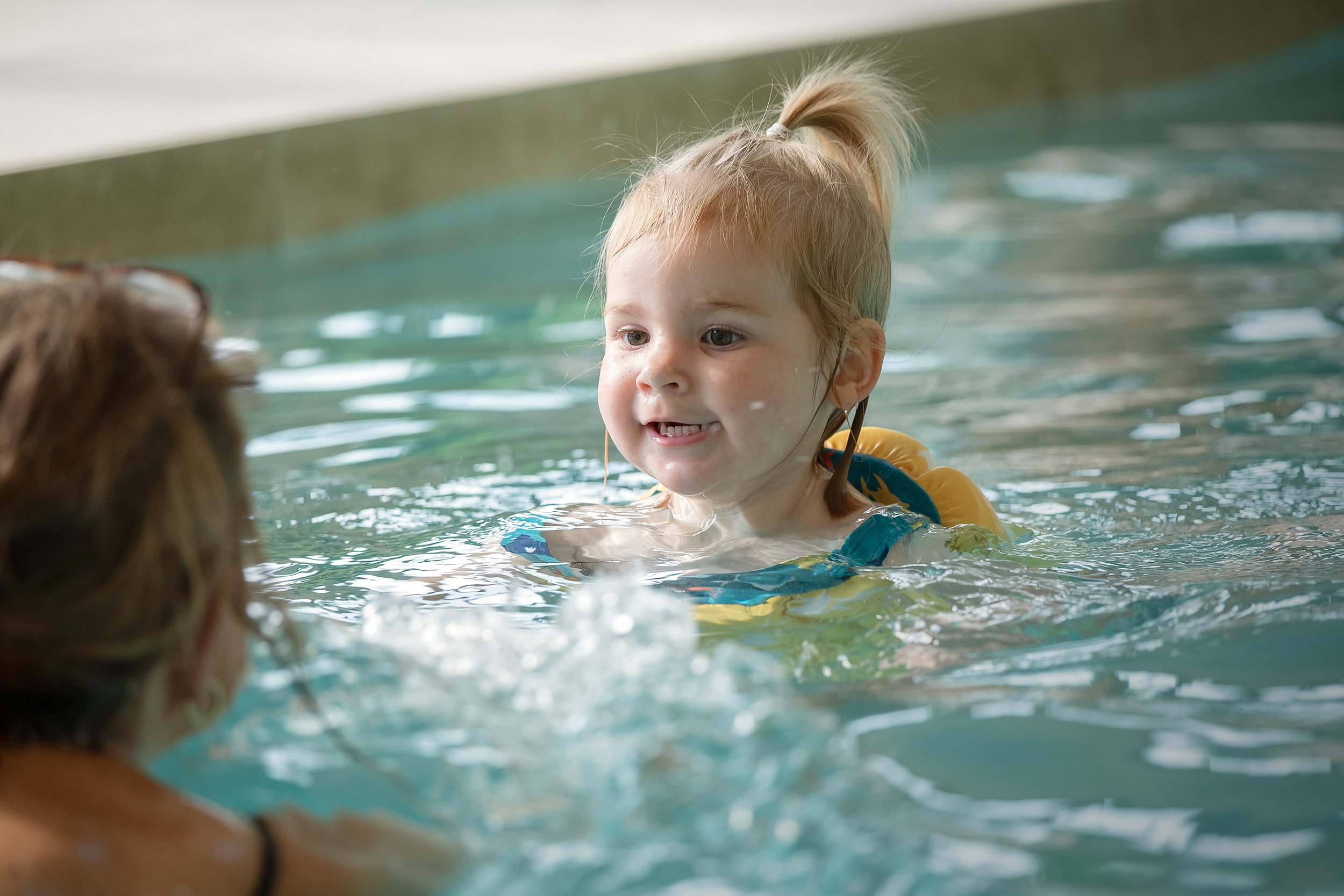 Enjoy a swim with the children